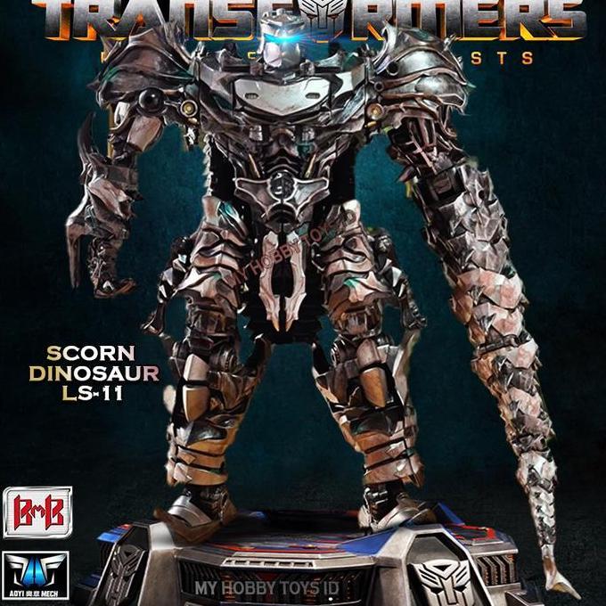 Mainan Action Figure Robot Transformers BMB LS11 AM01 Scorn Dinosaurus