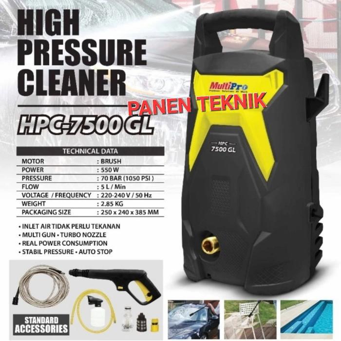 MULTIPRO HPC 7500GL JET CLEANER WASHER STEAM CUCI MOBIL MOTOR AC