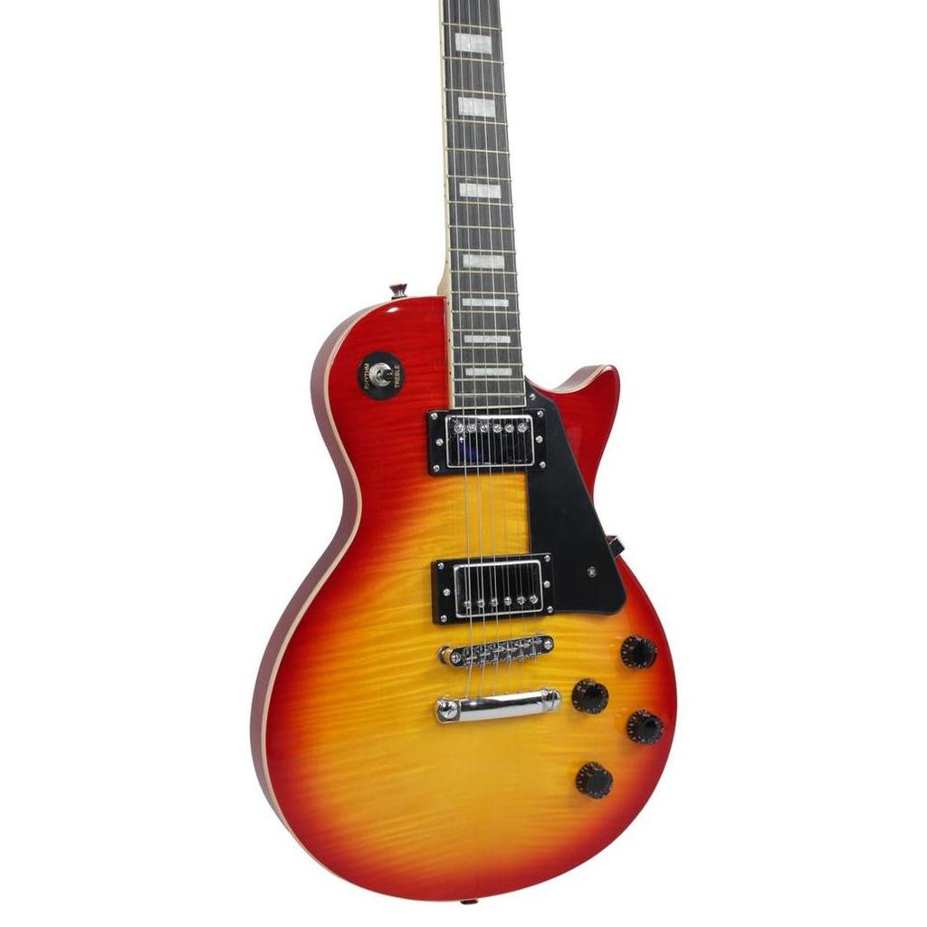 GITAR ELEKTRIK MERK SCORPION ORIGINAL TIPE LP 610 SUNBURST MODEL LES PAUL LISTRIK LES PAUL LP610