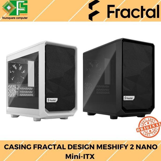 BEBAS ONGKIR - PC Casing Fractal Design Meshify 2 Nano Mini-ITX | Case PC Mini ITX