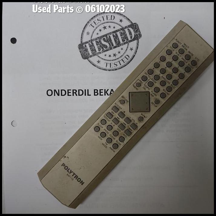 HOT DEAL REMOT DVD HOME THEATRE POLYTRON 84F110 ICP11S10 ORIGINAL 