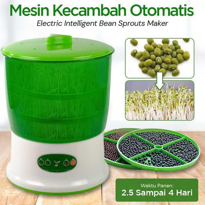 LADHUVHI Mesin Kecambah Tauge Otomatis Intelligent Bean Sprouts Maker Electric