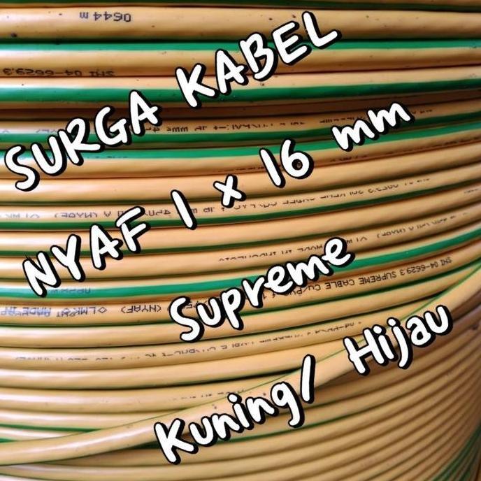 Promo Nyaf 1X16 Mm Supreme / Nyaf 1 X 16 / Kabel Flexible 1 X 16 Mm Supreme Cod