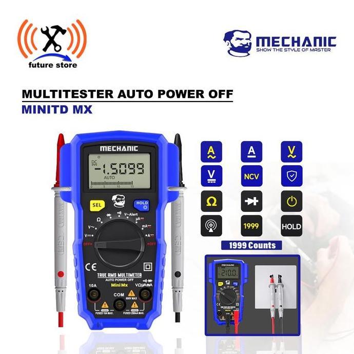 PROMO HARI INI - Mechanic MINITD MX Multitester Digital Original - Multitester Auto Power Off - Mult
