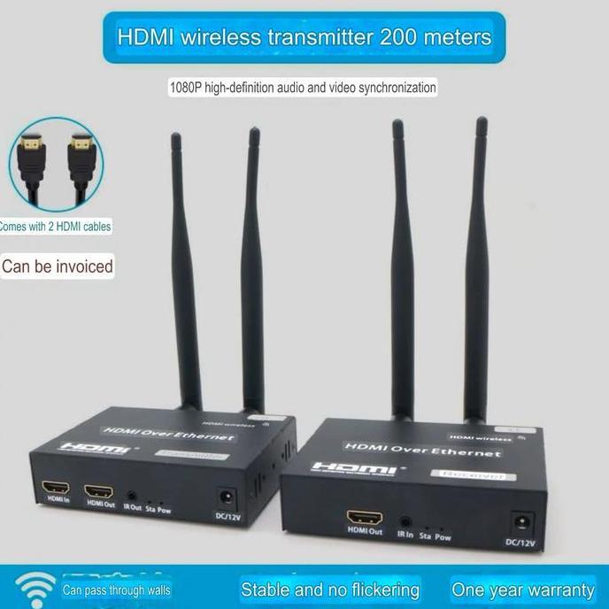 AV SENDER WIRELESS VIDEO HDMI 5.8 GHZ TRANSMITTER & RECEIVER