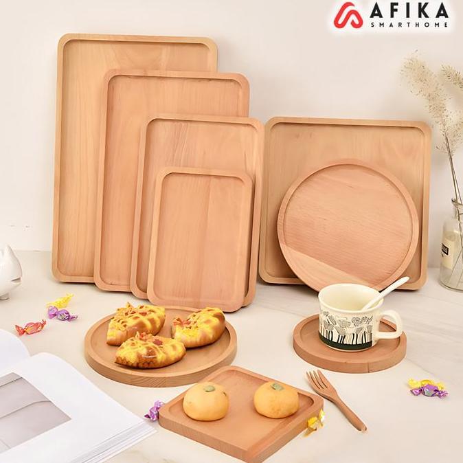 VINRYSA Alas Tatakan Gelas Teko Mahony Coaster Tatakan Gelas Teko Kayu Estetik