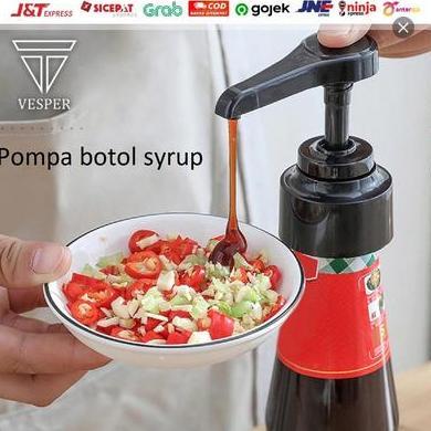 Inikok- Pompa Botol Syrup Model Ulir / Syrup Bottle Pump Model Thread / Pompa Sirup Monin