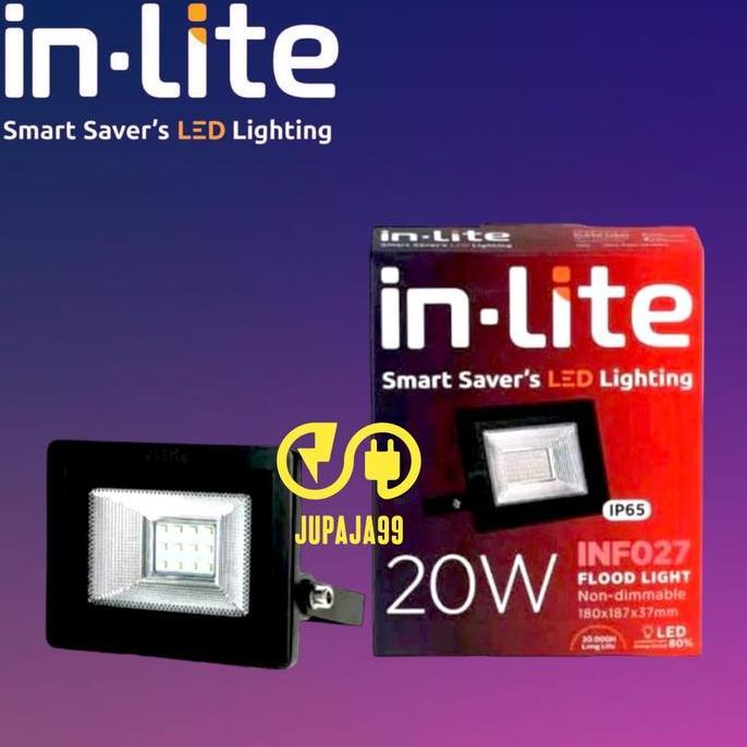 LAMPU SOROT LED INLITE 20W 20 WATT INF027 FLOODLIGHT