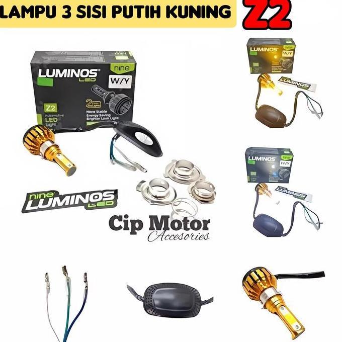 Lampu Led 3 Sisi Luminos Z2 Putih Kuning 2 Warna