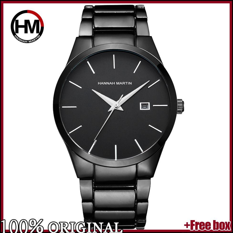 HANNAH MARTIN 17551 Jam Tangan Pria Analog Stainless Steel HANNAHMARTINOS