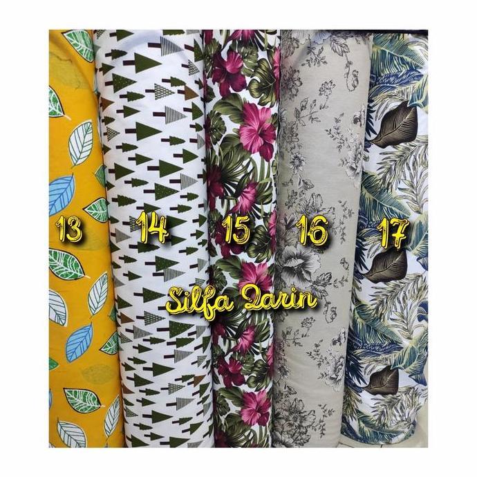 Sora- Kain Bahan Kanvas Motif Import _ Kain Kanvas Motif _ Bahan Tebal