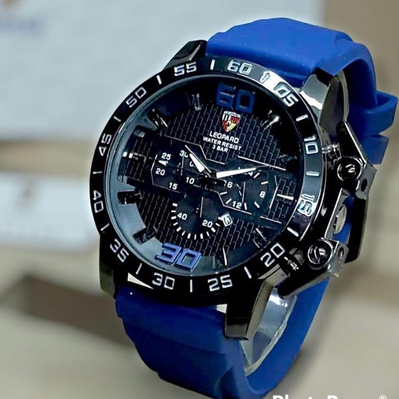 Ori Jam Tangan Leopard Jam Tangan Pria Water Resist Tanggal Aktif