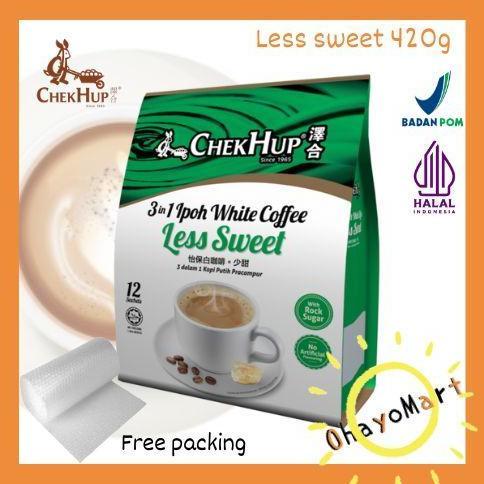 Inikok- Chekhup White Coffee Less Sweet / Chek Hup Isntant Coffee 3In1 Less Sugar 420G