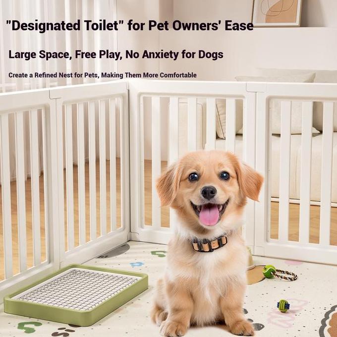 GARLITTI Pagar Hewan Peliharaan Kandang Anjing Indoor Kandang Anjing Kecil Pagar Khusus Anjing Pelih