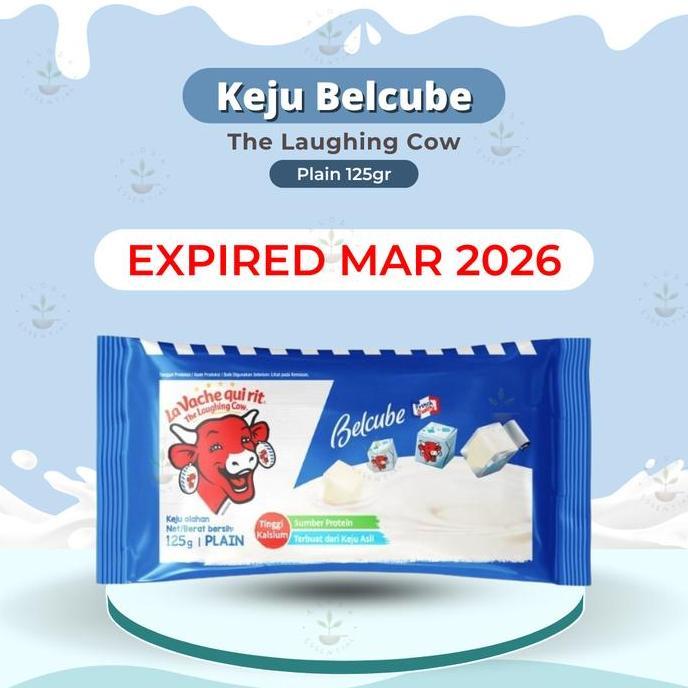 Runmilk- Keju Belcube Cheese Spread 125 Gr - Belcube Keju Bayi Mpasi 24 Kotak - Keju Kiri - Keju Bab