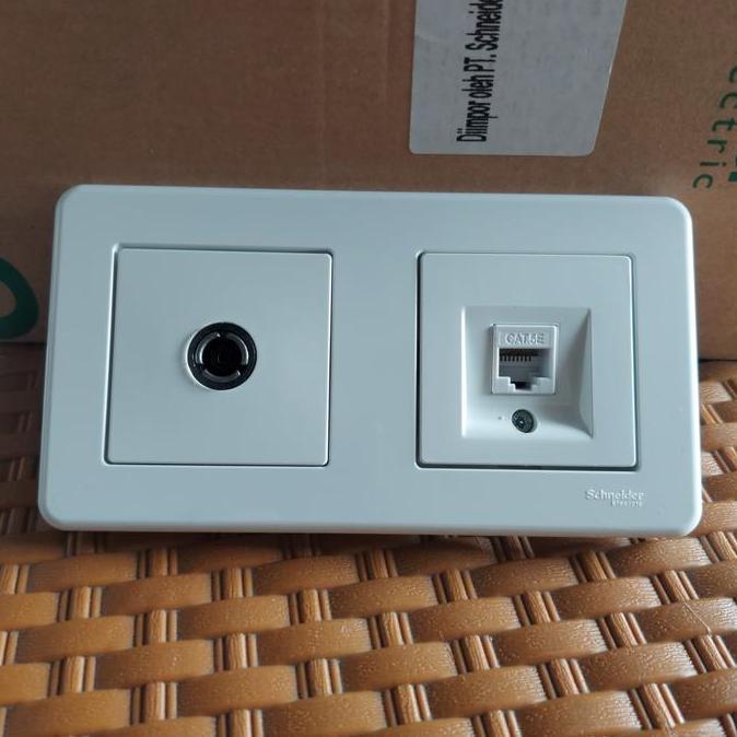 Leona Outlet TV + Lan Data Rj45 Schneider