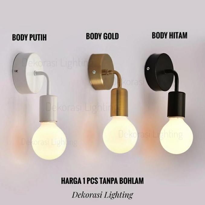 Raizo- Lampu Dinding Minimalis Lampu Plafon Fiting E27