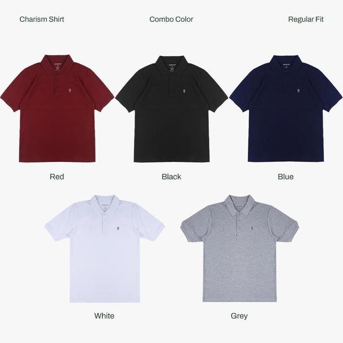 Greenlight Kaos Berkerah Pria Lengan Pendek Regular Fit Katun Charism Ol-C091024