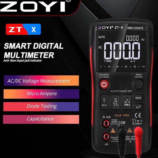 SUPER DEAL - ZOYI ZT-X Auto Multimeter Digital Multitester Avometer Digital Ori