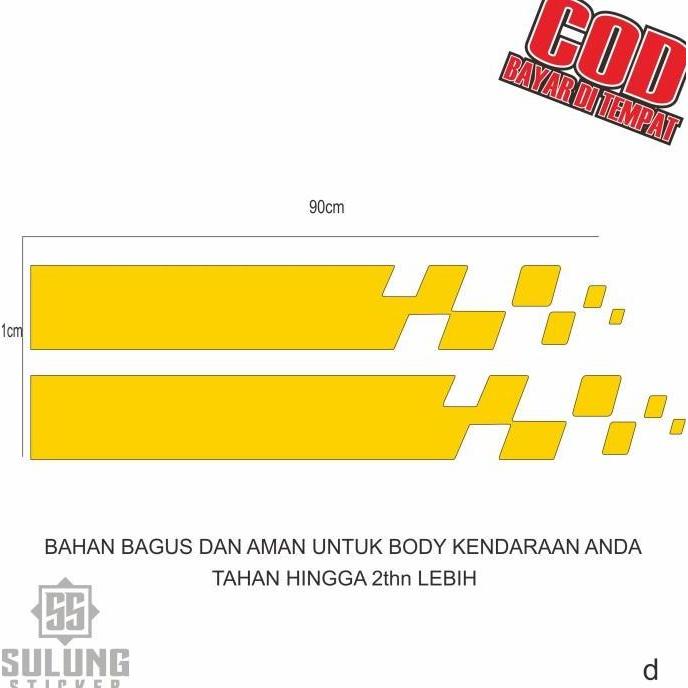 Cutting Stiker Kap Mesin Mobil Variasi Lis Keren All Varian