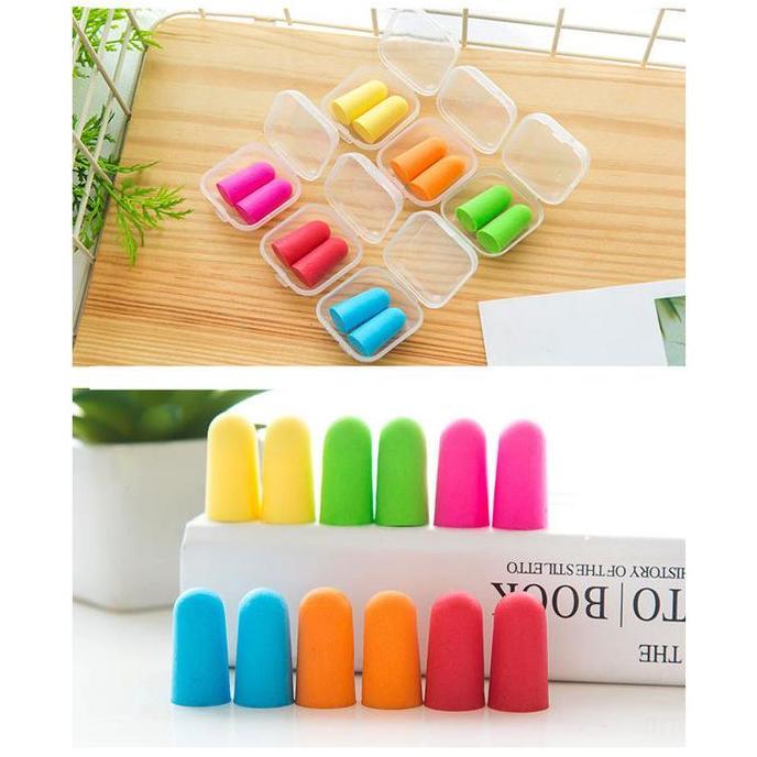 Penutup telinga tidur peredam bising Penutup telinga busa silikon Anti-bising Nyaman dipakai Tidur n