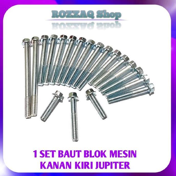 Promo Baut Blok Mesin Jupiter Z 1 Set Kanan Kiri Baut Bak Mesin Jupiter Z Baut Bak Kopling Jupiter Z