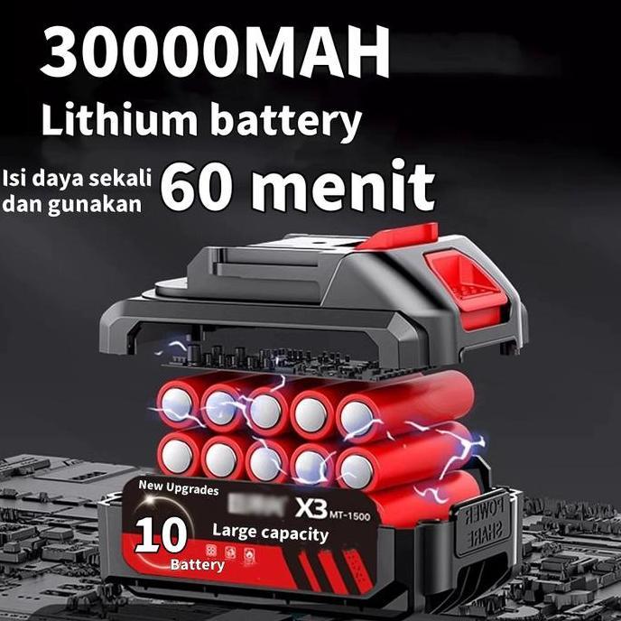 RELMARAMA Blower angin mini portable Cordless 3800W mesin blower baterai angin kencang