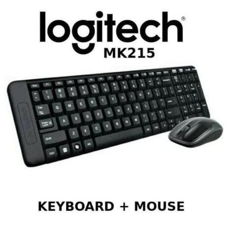 Logitech MK215 / MK 215 Keyboard Mouse Combo Koneksi USB Wireless