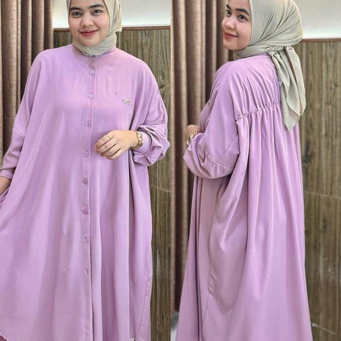 Okedashop - SYA LONG Tunic Plain - Long tunik wanita polos korean style