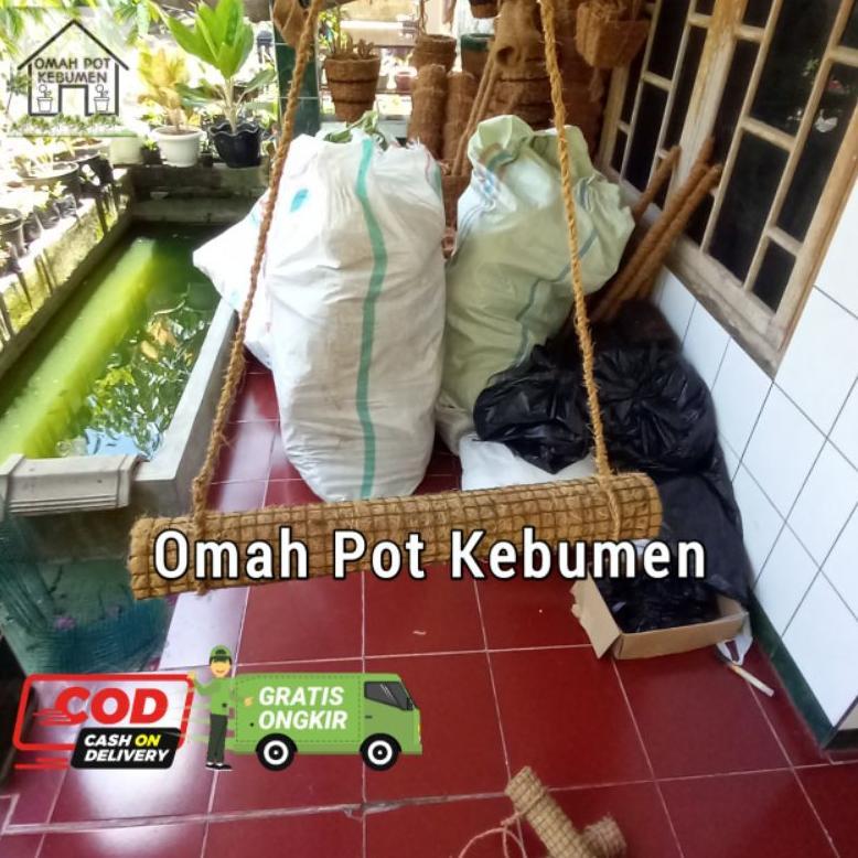 Readyyy turus gantung sabut kelapa media rambatan tanaman turus sabut kelapa jaring kawat