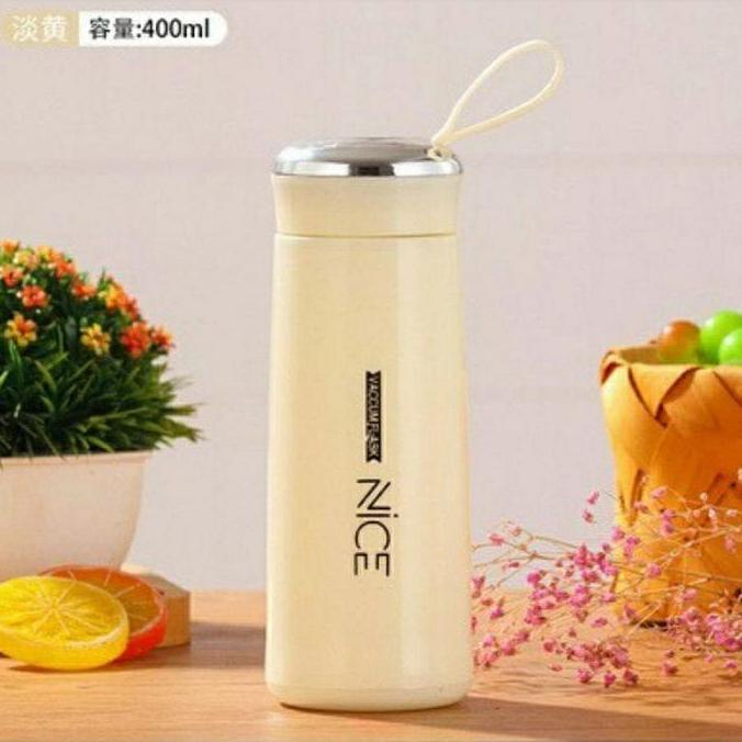 Ready Botol Minum Gelas kaca Flask nice 400 ml