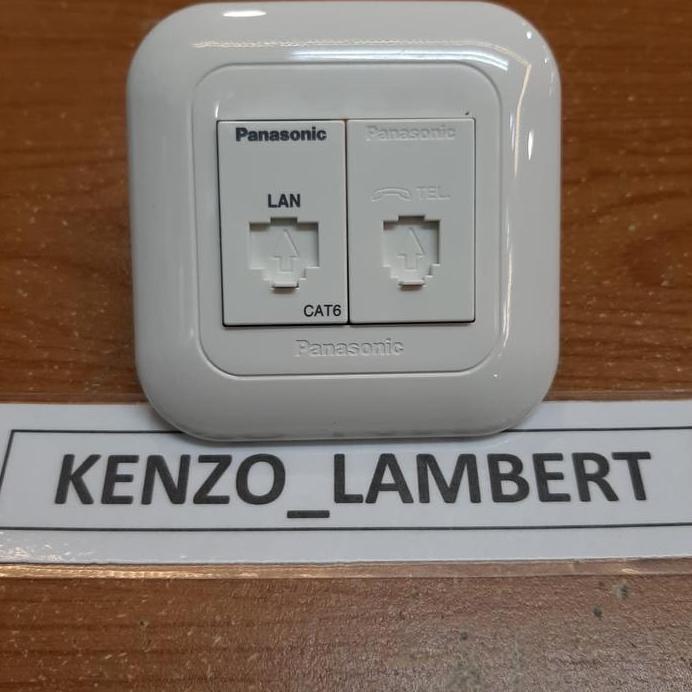 Outlet data cat 6 panasonic + telepon panasonic / panasonic