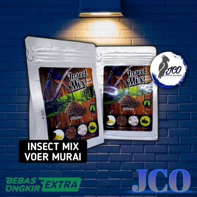 PAKAN MURAI INSECT MIX BREEDING 250GR PAKAN KHUSUS TERNAK BURUNG MURAI murah