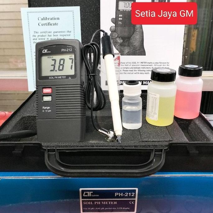 LUTRON PH-212 SOIL PH METER - ALAT UKUR PH TANAH, DAGING, CREAM, MAKANAN