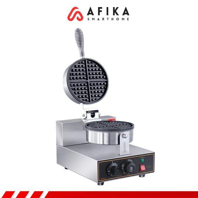 MAXTRECK Mesin Cetakan Waffle Cone Maker Waffle Maker Machine 1.250 Watt 220V