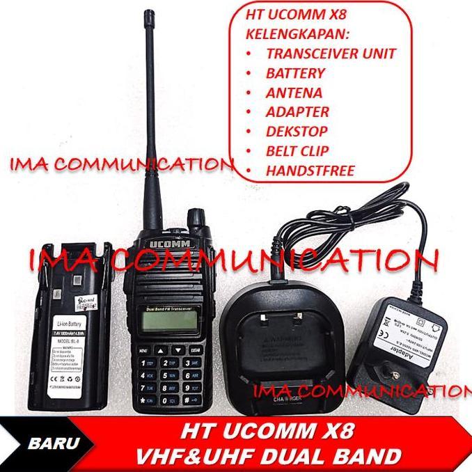 HT UCOMM X8 DUAL BAND Bukan BAOFENG - BERLIN - WEIRWEI UV82