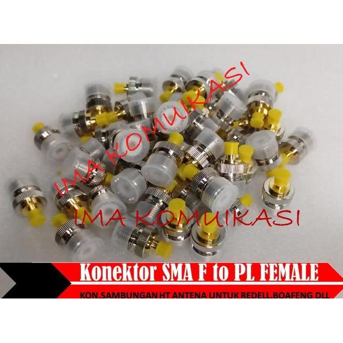 KONEKTOR SAMBUNGAN HT ANTENA SMA FEMALE to PL FEMALE HT REDELL,BOAFENG