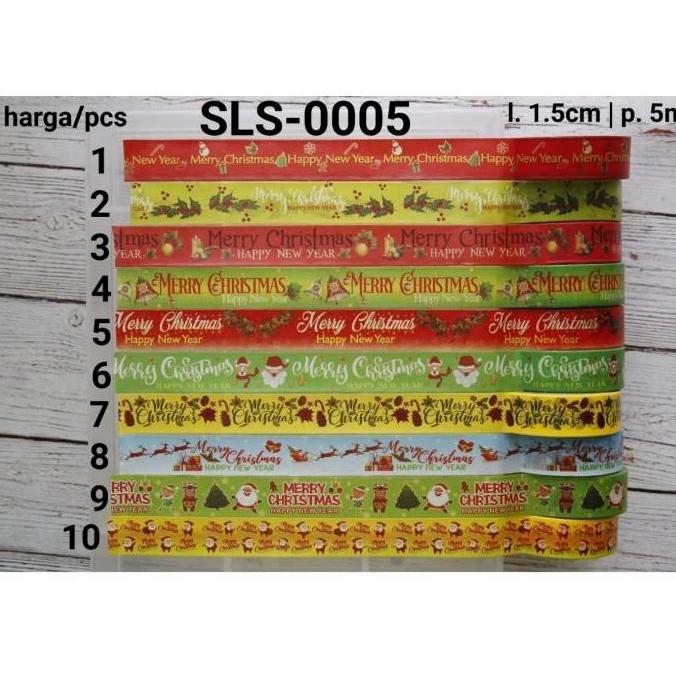 SLS-0005 Selotip kertas washi motif box kue kering natal christmas
