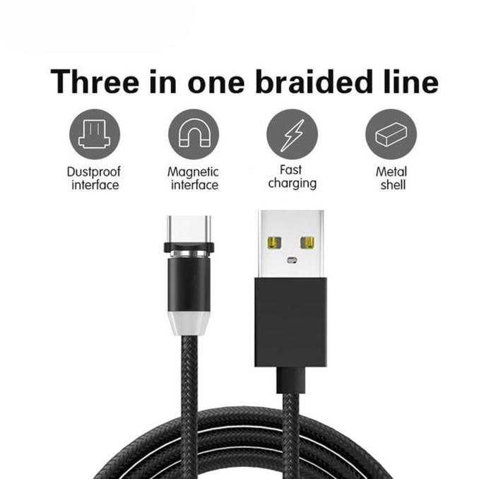 MARTEKNO Kabel Charger Micro USB Magnetic 5V 2.4A