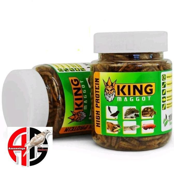KING MAGOT SEMPATI MAGOT KERING PAKAN BURUNG IKAN ARWANA SUGAR G murah