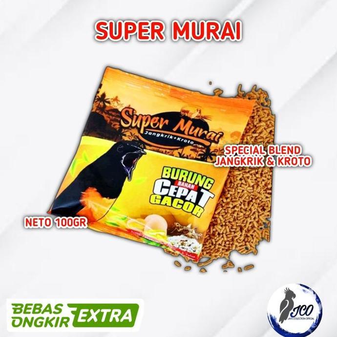 PAKAN BURUNG MURAI GACOR SUPER MURAI BURUNG CEPAT GACOR VOER SUPER murah