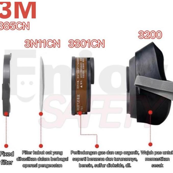 Yxyg- 3M 3301 Cn Cartridge Organic Filter For 3M 3200 3100 Masker