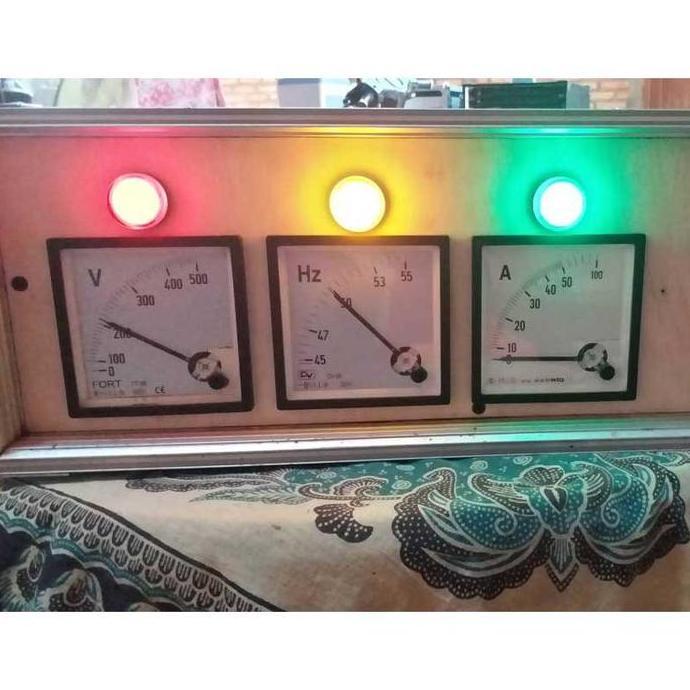 RAFENU Hz Meter Analog 72x72 / Frekuensi Frequency Hz Meter Jarum / Hz Panel Meter Analog