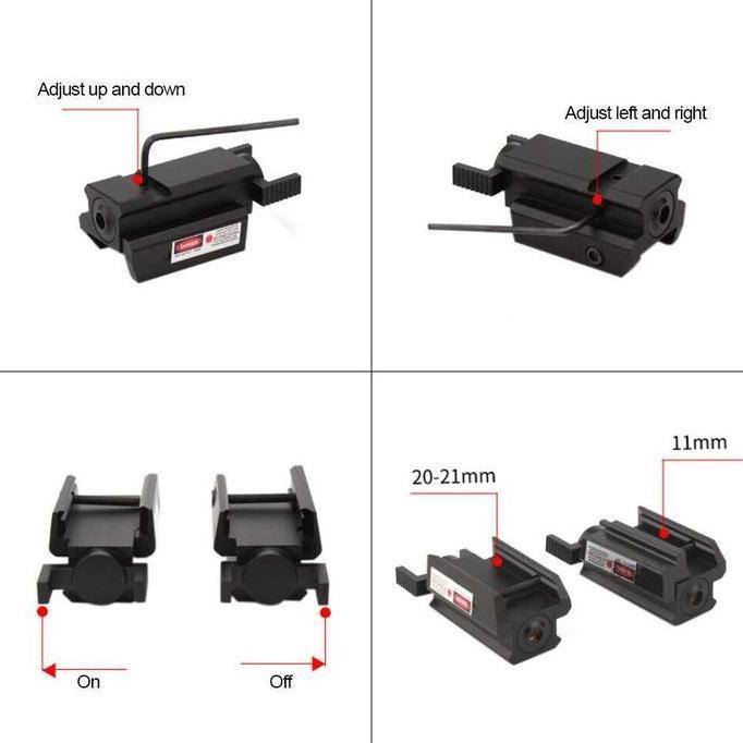 ADZKIMI LASER SENAPAN angin - Tactical Red Dot Laser merah 20mm 11mm