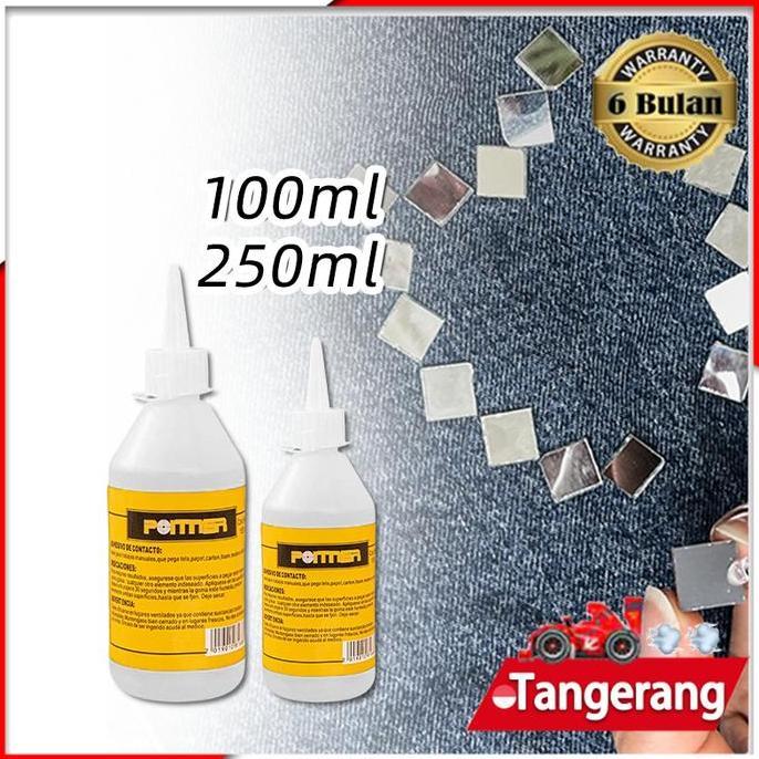 QARACK Lem Bordir / Lem Patch / Lem Emblem / Lem Logo / Lem Kain 100ml/250ml