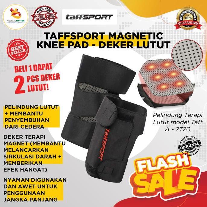 RAFENU TaffSPORT Pelindung Lutut Terapi Magnetik Knee Pad - A - 7720, Pelindung Lutut, Dengkul, Deck