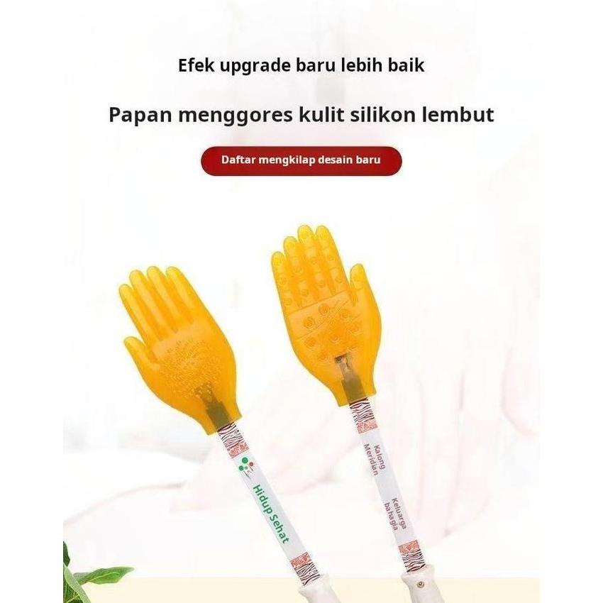 TWOVAN Papan Gua Sha Silikon Tongkat Pukul Meridian Palu Pijat Alat Ajaib Pukul Telapak Tangan Terap