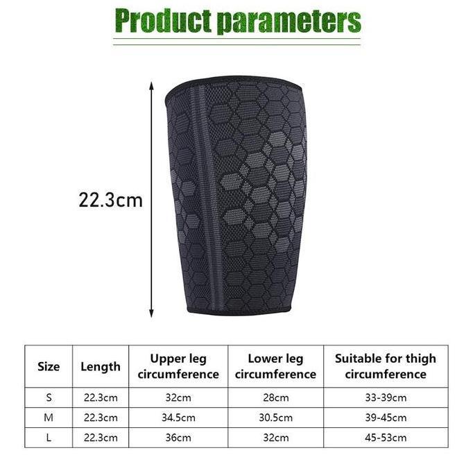 TOPFUF Pelindung Paha / Deker Paha Pencegah Cedera Otot - Deker Thigh Support Elastis Bahan Nilon un