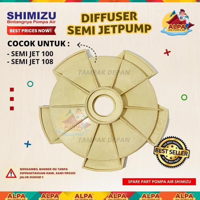 BARU DIFFUSER / DEFFUSER POMPA AIR SHIMIZU SEMI JETPUMP