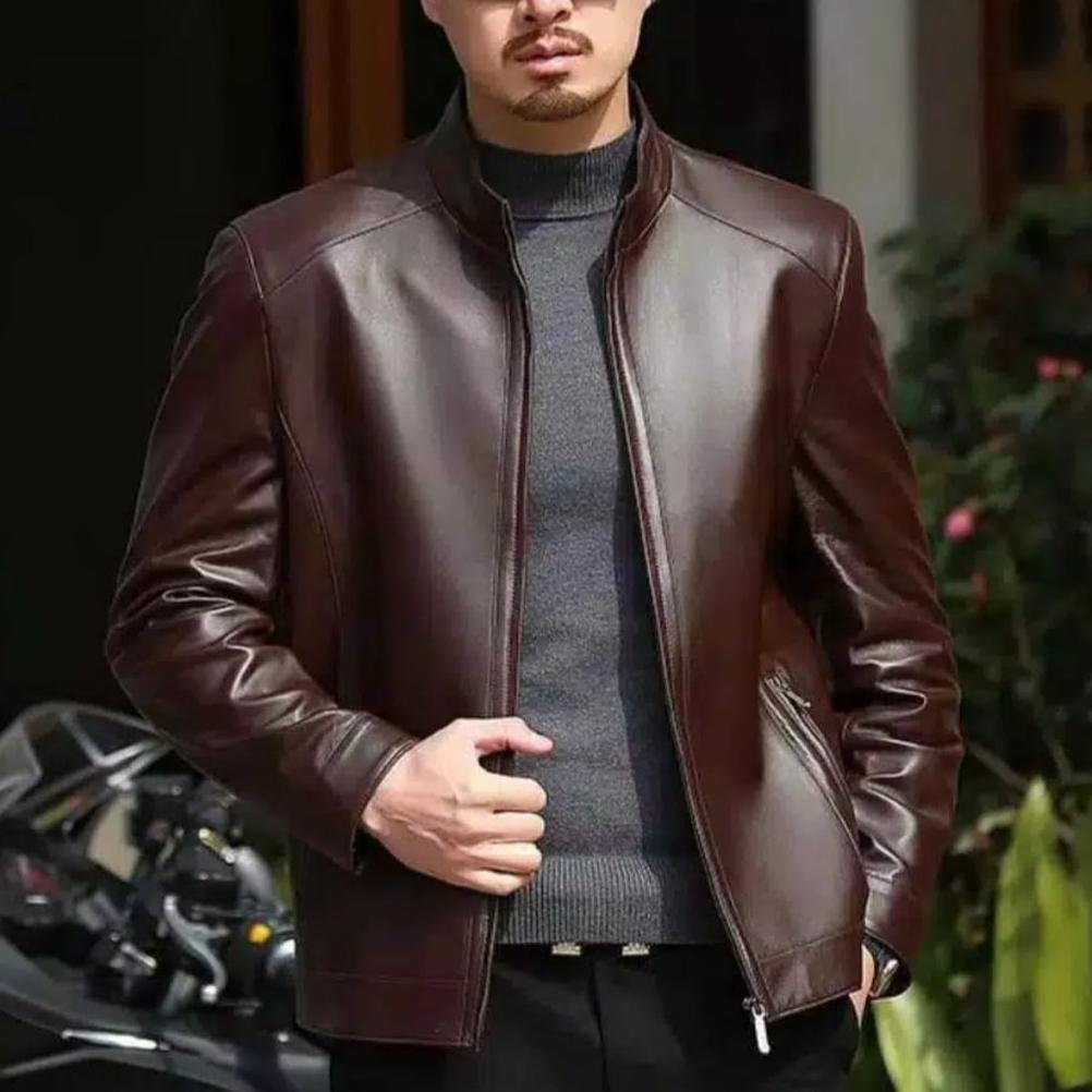 cuci gudang jaket semi kulit asli / jaket semi kulit original / jaket kulit pria